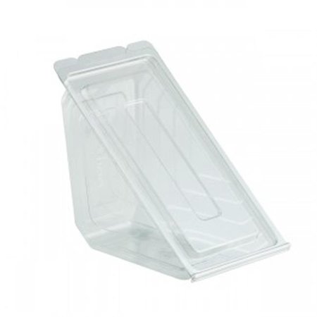 ANCHOR PACKAGING Anchor Packaging 4511019 CPC Clear Hinged Sandwich Wedge PVC Lid & Base; Case of 250 4511019  CPC